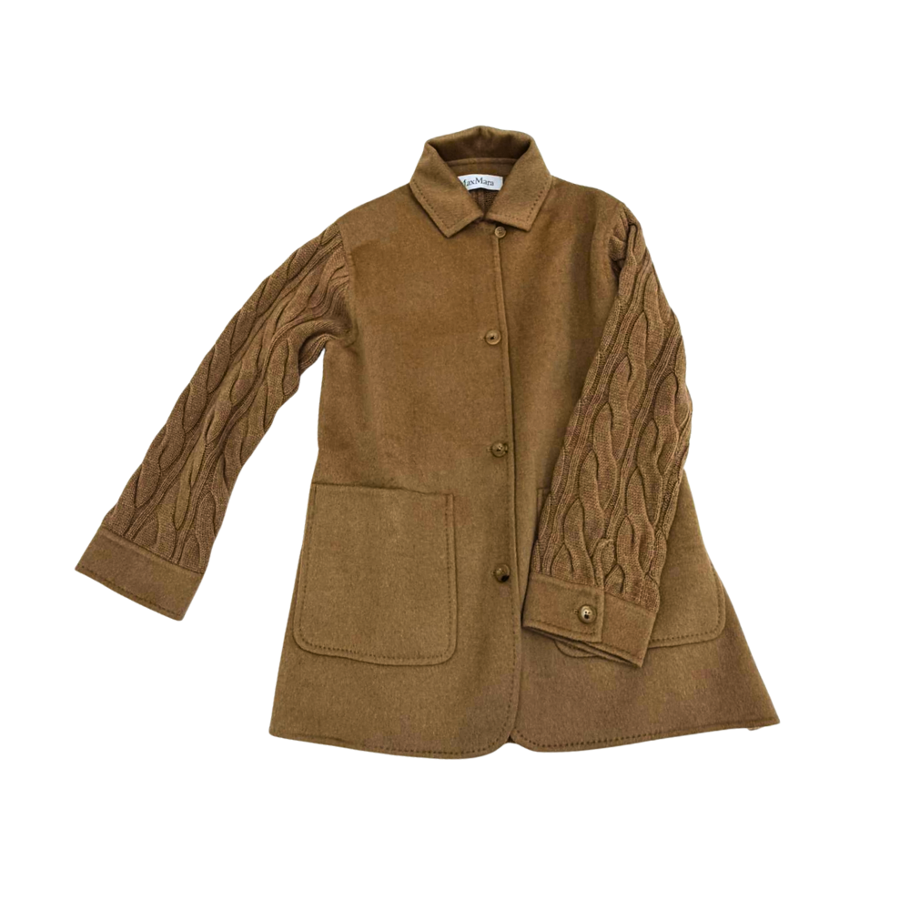 Cropped Faux leather Jacket